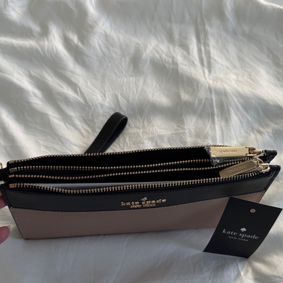 Kate Spade Black and Brown Wristlet - Picture 4 of 5